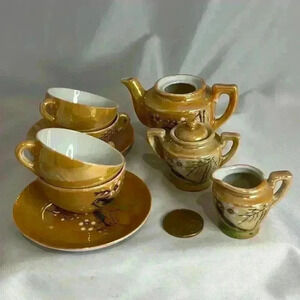 Lustreware Amber Child’s Tea  Set
